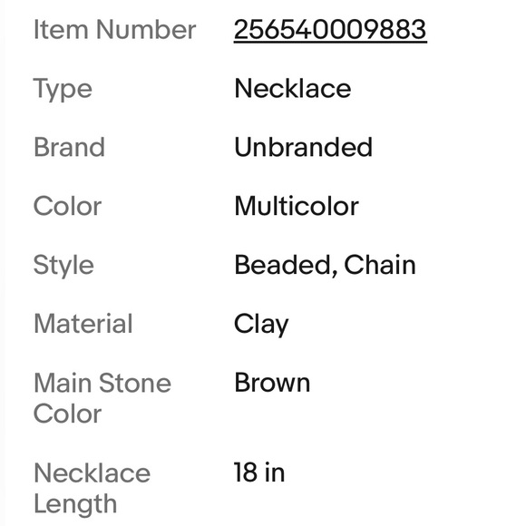 BOHEMIAN CLAY NECKLACE - Picture 7 of 9